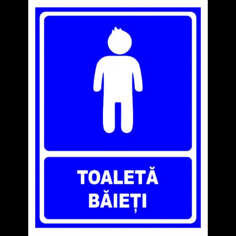 Semn pentru toaleta baieti